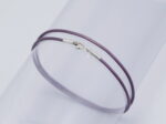 Лилаво-сребрист кожен ринг 2мм - Image 2