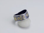 Сребърна халка  ,,Кукер” с позлатени  символи - Image 6